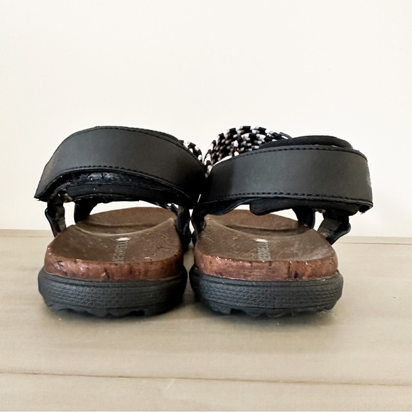 Merrell Women's Black White Around Town Sunvue Woven Strappy Sandals sz 8 - Picture 9 of 10